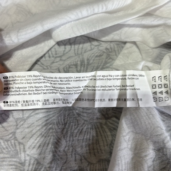 Marika Sheer White floral, sleeveless,scoop neck,soft comfy, athletic-casual - Picture 9 of 9